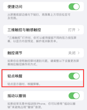 兴隆苹果授权维修站分享iPhone轻点无法唤醒怎么办