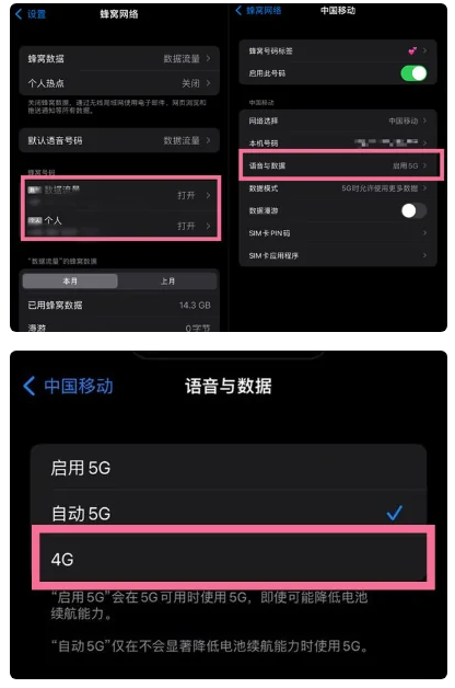 兴隆苹果手机维修分享iPhone14如何切换4G/5G? iPhone14 5G网络切换方法 